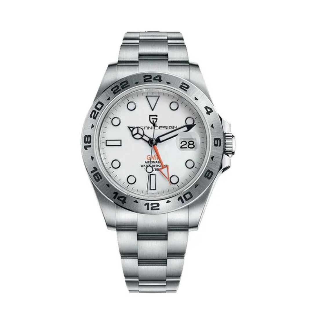 Pagani Design PD-1682 Explorer II GMT White Dial Men’s Watch